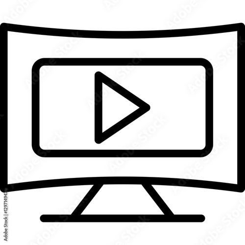 Curved Monitor Icon