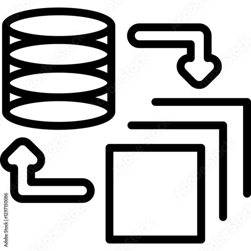 Dimensionality Reduction Icon