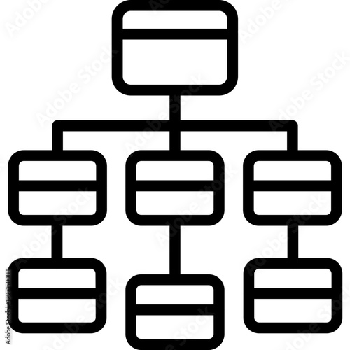 Hierarchical Clustering Icon