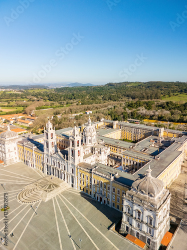 Bild auf Leinwand Aerial view of Mafra, Portugal, Europe