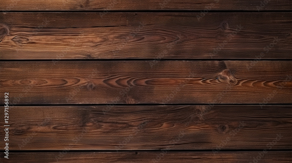 Fototapeta premium Dark wood texture background. Natural brown wooden surface.