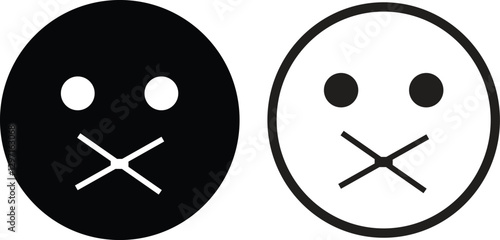 Emoji face icon in flat line set. isolated on transparent background Doodle drawn sketch style. with different expression emotion