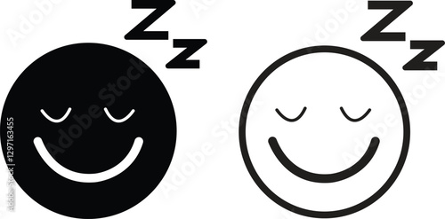 Emoji face icon in flat line set. isolated on transparent background Doodle drawn sketch style. with different expression emotion