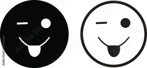 Emoji face icon in flat line set. isolated on transparent background Doodle drawn sketch style. with different expression emotion