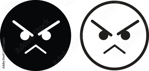 Emoji face icon in flat line set. isolated on transparent background Doodle drawn sketch style. with different expression emotion