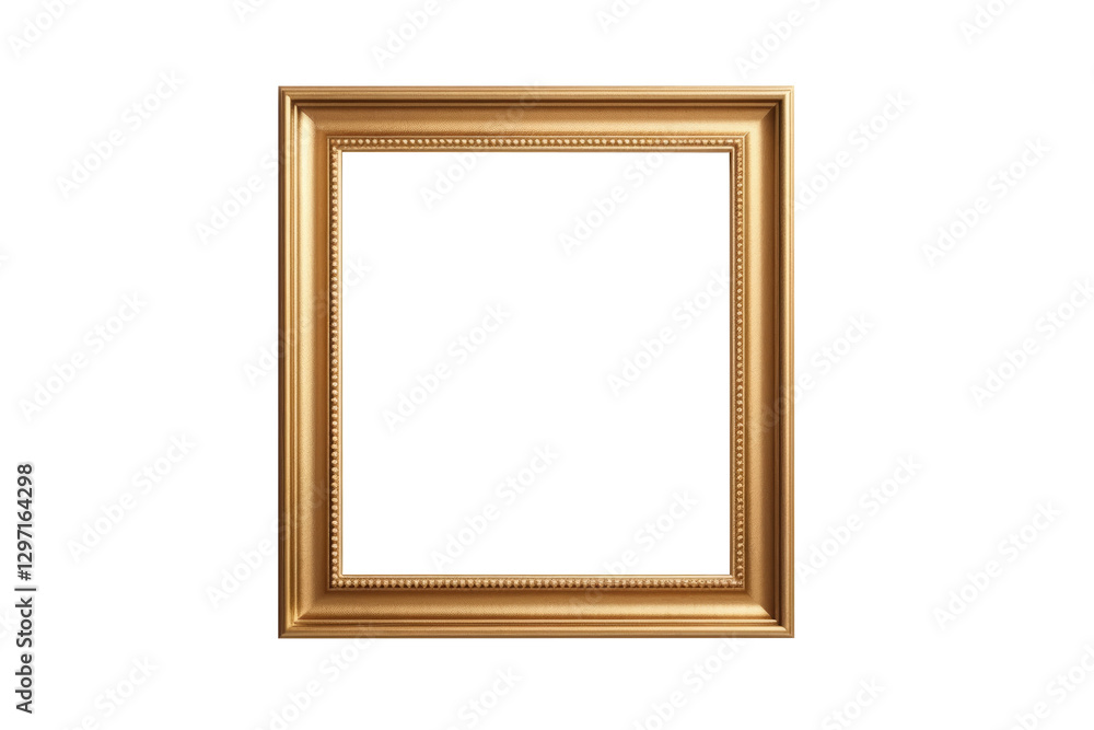 Gold square frame. Empty space for picture or text. Gold square frame. Empty space for picture or text.