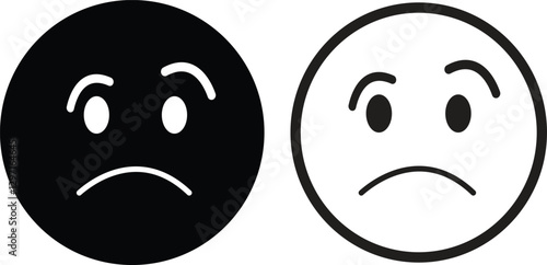 Emoji face icon in flat line set. isolated on transparent background Doodle drawn sketch style. with different expression emotion