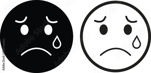 Emoji face icon in flat line set. isolated on transparent background Doodle drawn sketch style. with different expression emotion