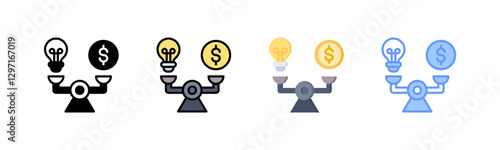 Break Even Point Icon