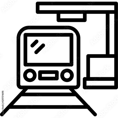 Train Station Platform Icon