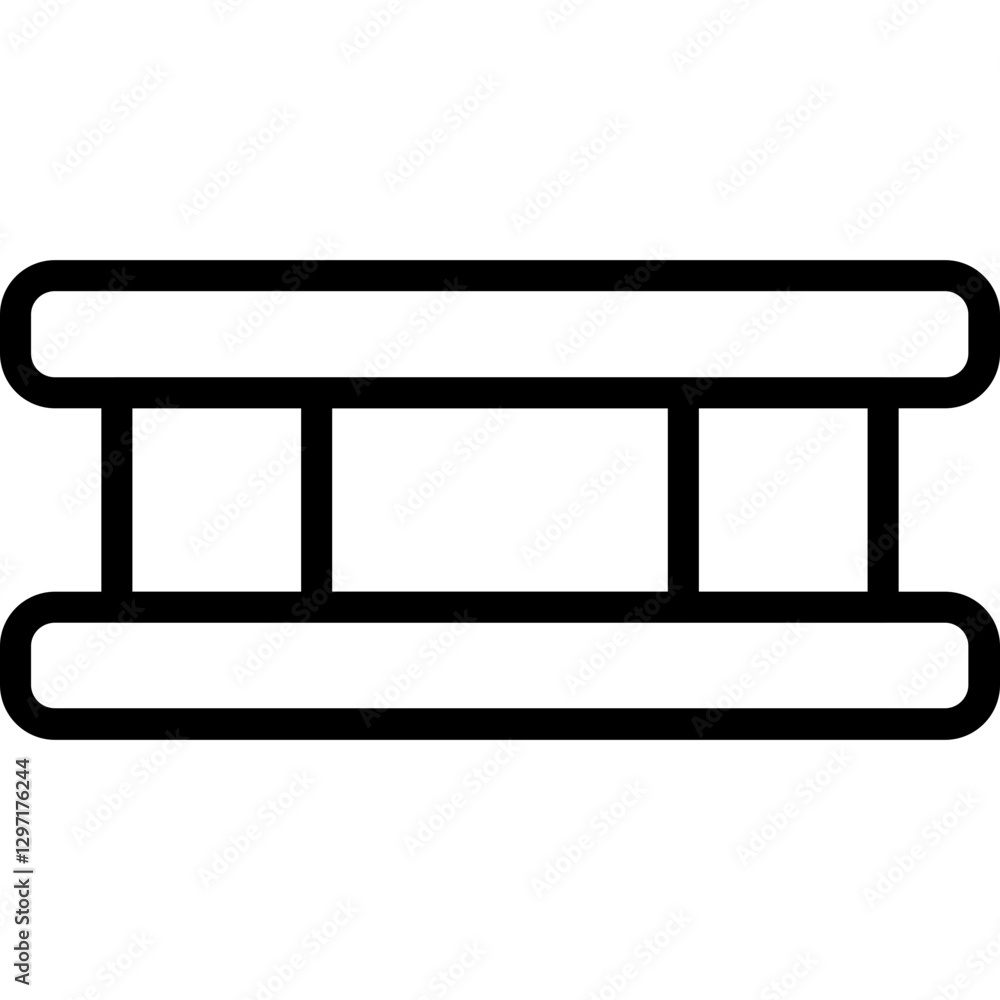 Steel Beam Icon Steel Beam Icon
