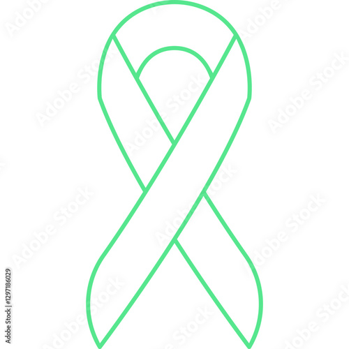 Ribbon single vector icon illustration