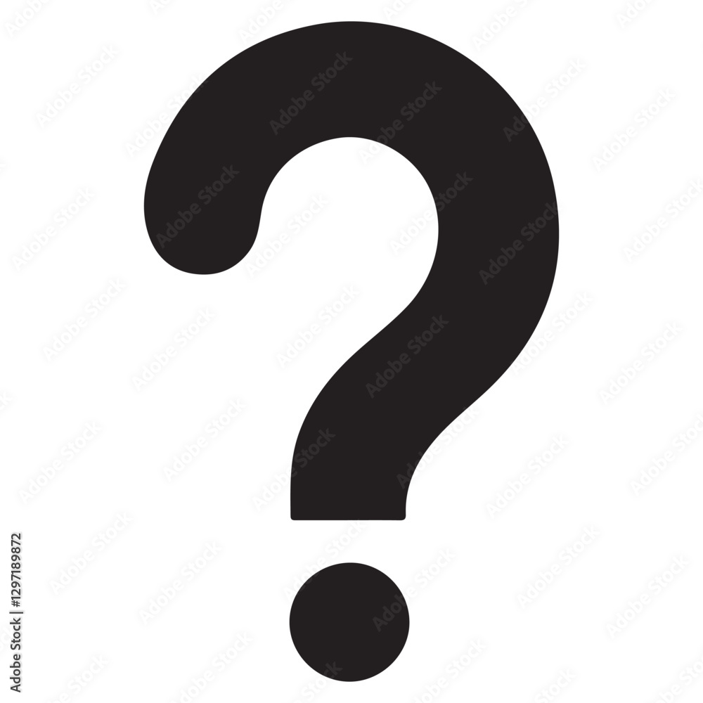 Standard Question Mark Vector Image for General Questions Standard Question Mark Vector Image for General Questions