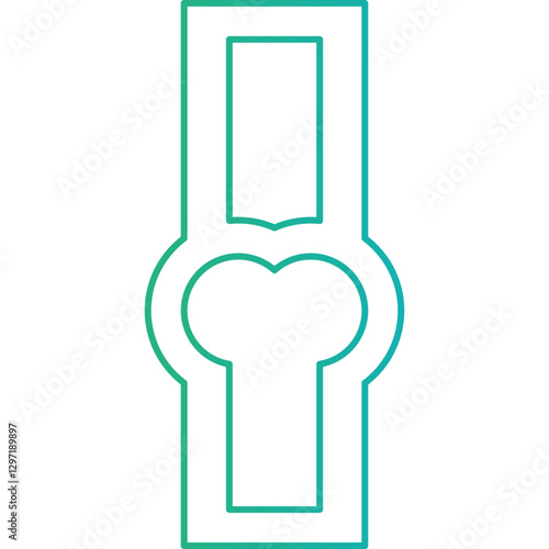 Joint single vector icon illustration