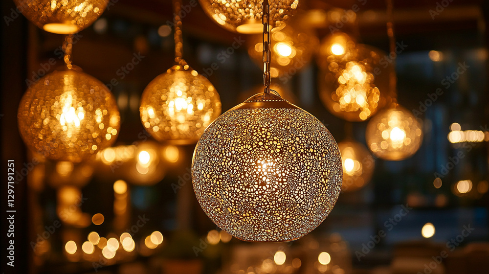Golden Christmas baubles with a festive shine elegant decorations and a warm holiday glow for seasonal celebrations.