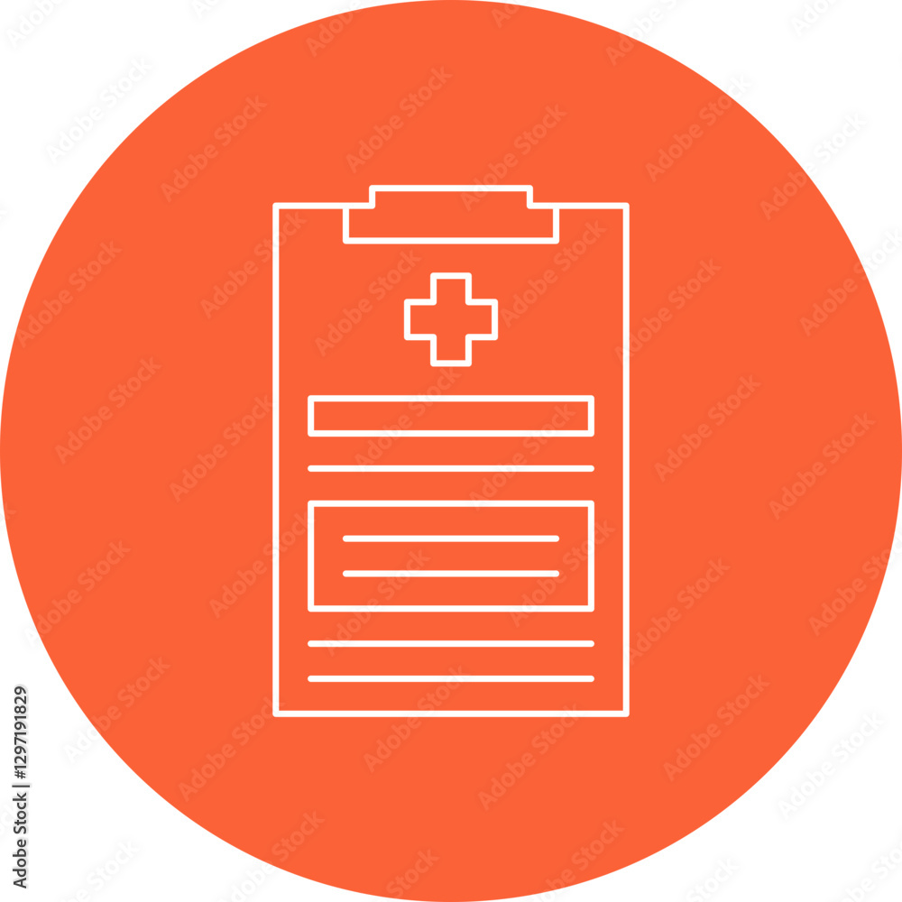 Medical Report single vector icon illustration Medical Report single vector icon illustration