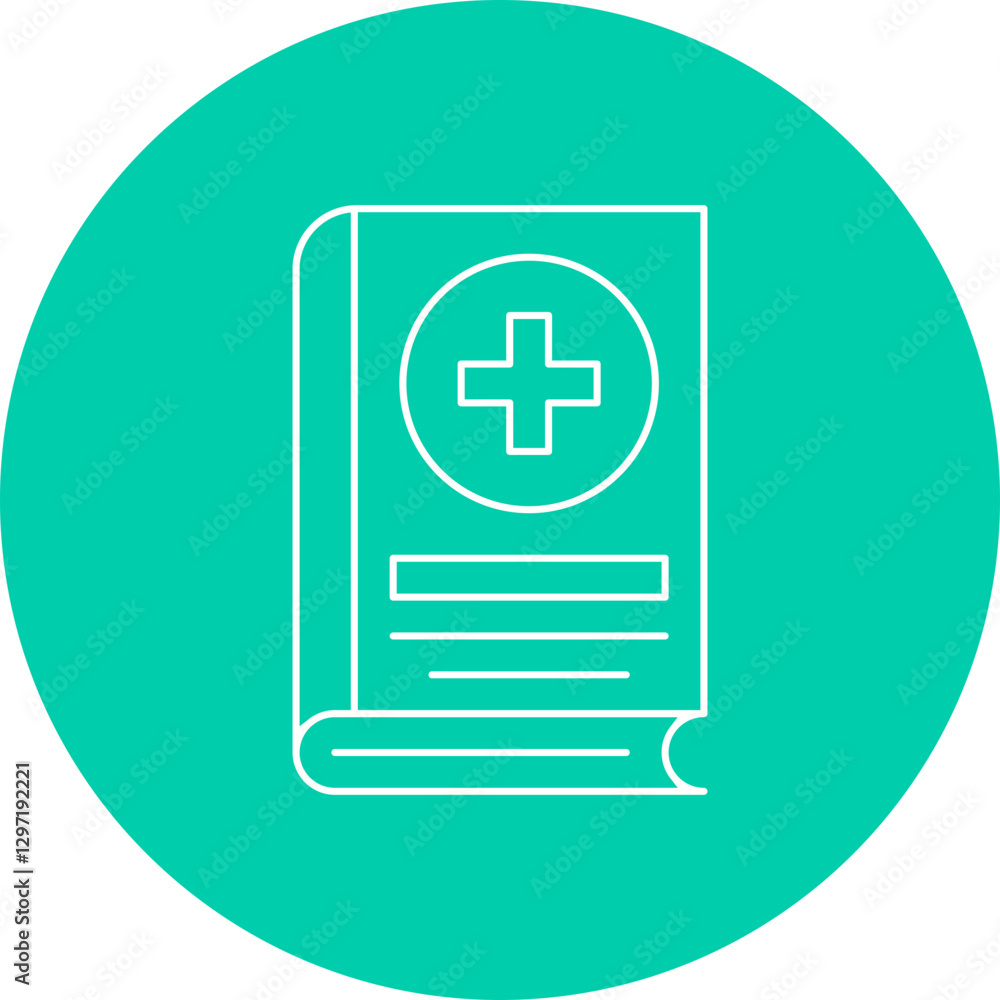 Medical Book single vector icon illustration Medical Book single vector icon illustration