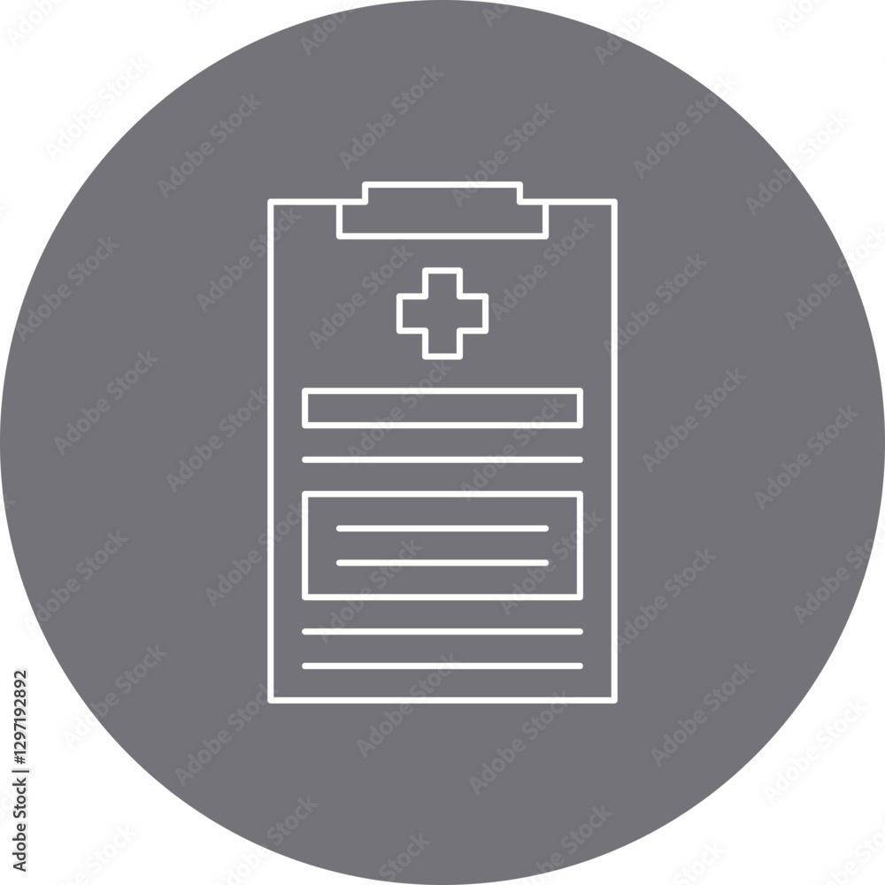 Medical Report single vector icon illustration Medical Report single vector icon illustration