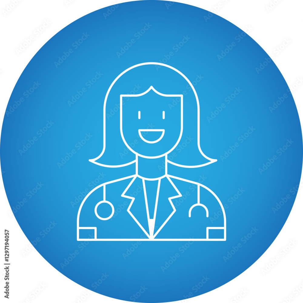 Doctors single vector icon illustration Doctors single vector icon illustration