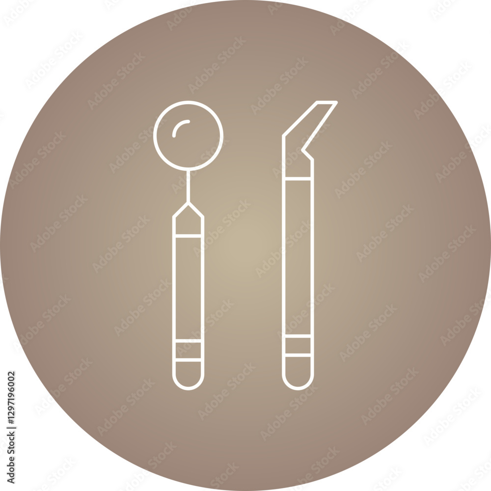 Dentist Tool III single vector icon illustration Dentist Tool III single vector icon illustration