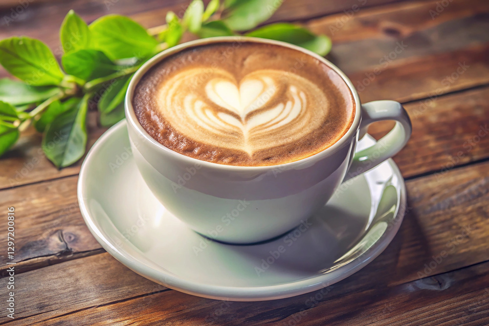 cup of cappuccino with cinnamon cup of cappuccino with cinnamon