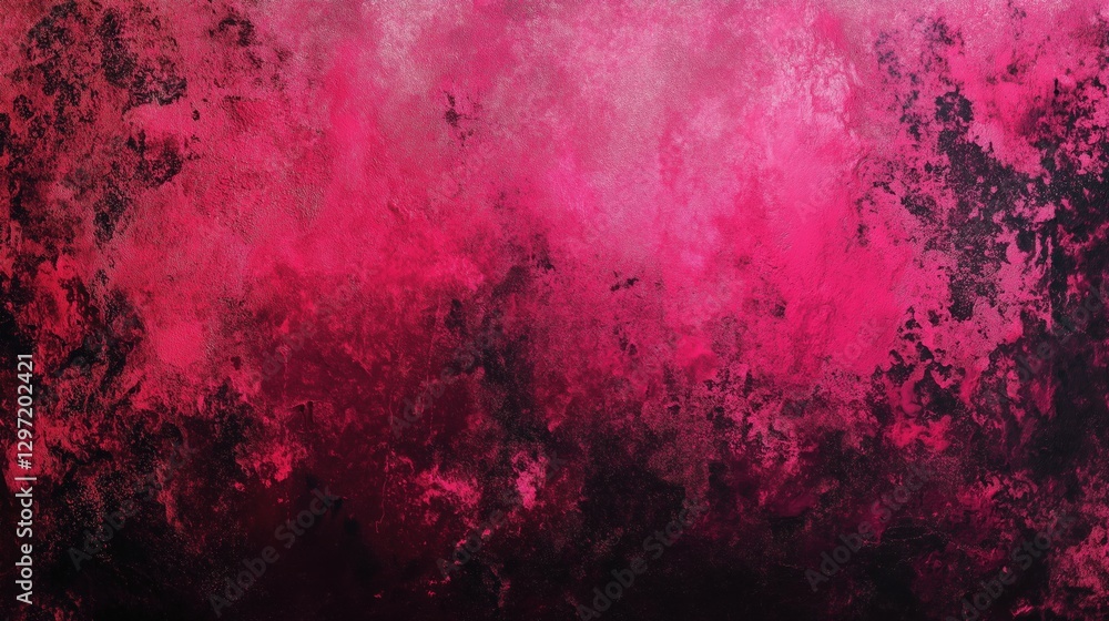Fototapeta premium Bold neon pink textured background with abstract high-contrast grunge effect