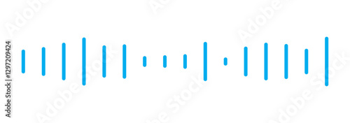 Voice message, podcast audio recording or voice chat waves, vector icons. Audio player soundwave or voice message memo and podcast sound waves