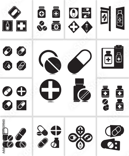 icon, vector, icons, set, symbol, sign, business, web, computer, music, illustration, phone, internet, media, design, medical,