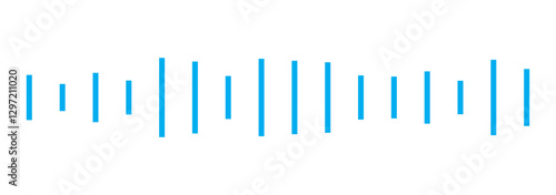 Voice message, podcast audio recording or voice chat waves, vector icons. Audio player soundwave or voice message memo and podcast sound waves