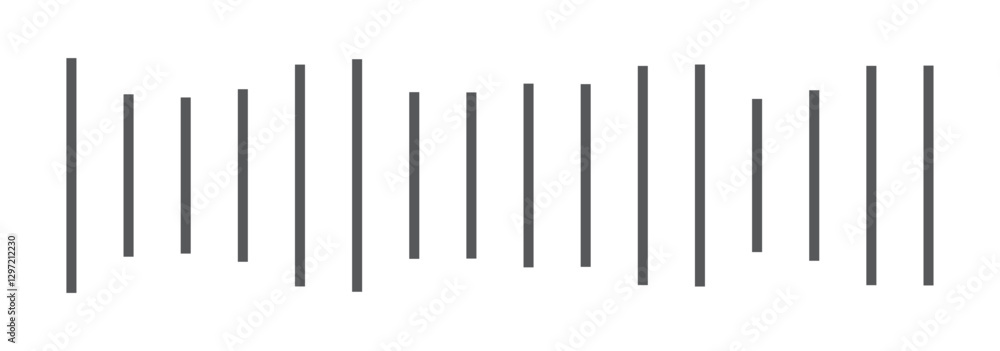 Music wave line sound one noise icon audio frequency signal podcast radio sound wave volume hand art. Acoustic line music logo record sound wave doodle sketch abstract. Vector illustration Music wave line sound one noise icon audio frequency signal podcast radio sound wave volume hand art. Acoustic line music logo record sound wave doodle sketch abstract. Vector illustration