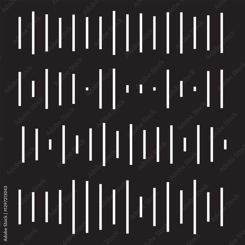 Podcast soundwave line of voice. Record music player. Mobile talk track. Message sound wave. Social network speech audio. Equalizer icon with spectrum noise. Vector illustration. Podcast soundwave line of voice. Record music player. Mobile talk track. Message sound wave. Social network speech audio. Equalizer icon with spectrum noise. Vector illustration.