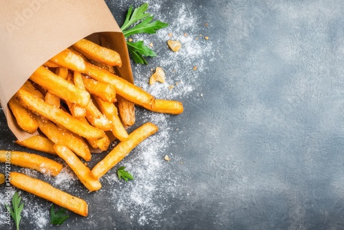 French fries food banner