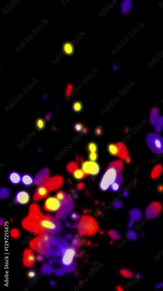 Bright embers of sparks swirl and dart in space.
