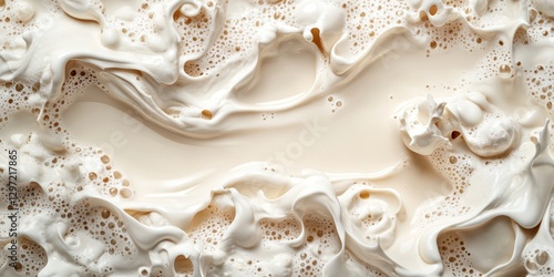 Milk splash food banner