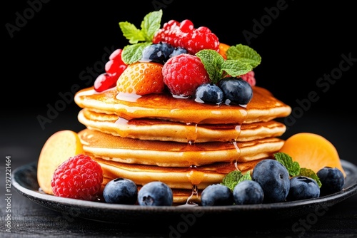 Pancakes food banner photo