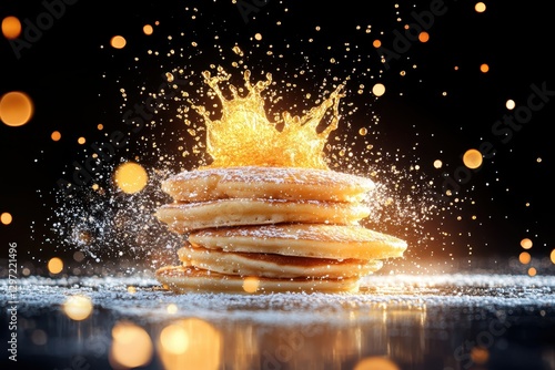 Pancakes food banner photo