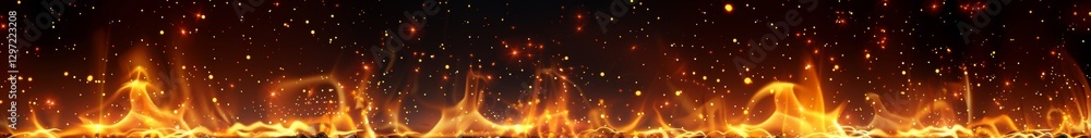Inferno Flames: Capturing the Heat and Brightness of Burning Firewood Against a Dark Background Inferno Flames: Capturing the Heat and Brightness of Burning Firewood Against a Dark Background