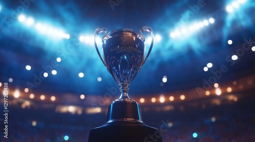 UEFA Trophy on Display Before the Final