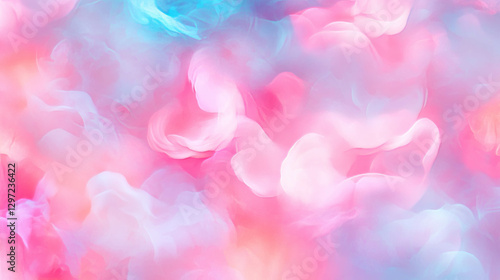 Dreamy floral background with soft pastel colors for creative designs