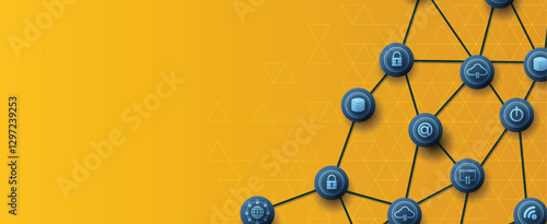 Cyber security technology concept and virus protection