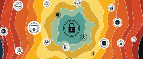 Cyber security technology concept and virus protection