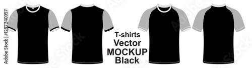 T-shirt Design Template Long Sleeve Tee Shirt Vector Mockup Desing Fashion  T shirt vector