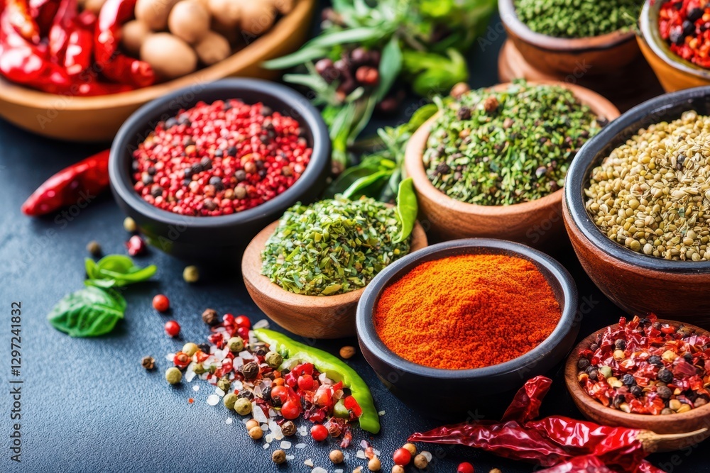 Fototapeta premium Vibrant Assortment of Spices