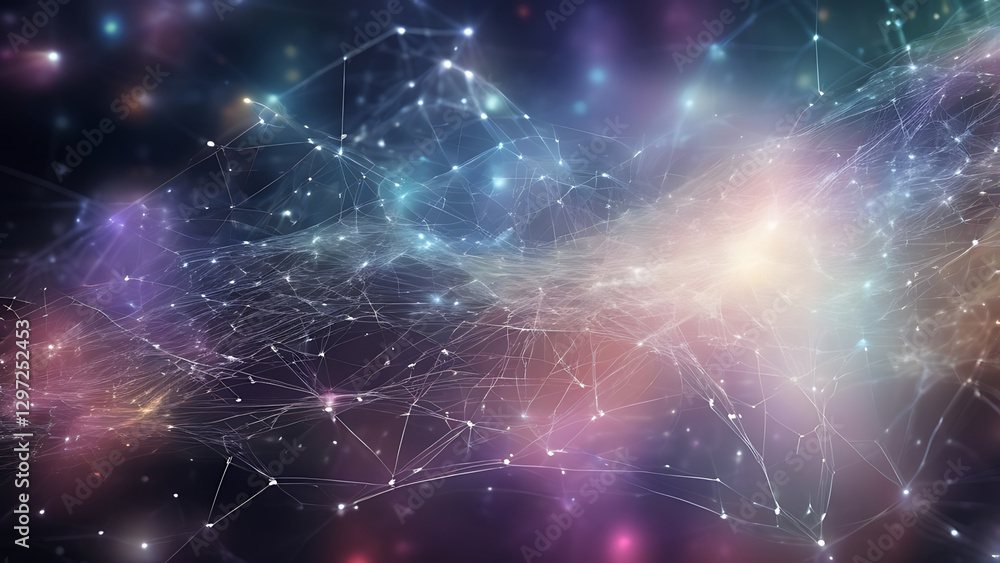 Digital Backdrop for Tech, AI, Neural Networks, Data Encryption & Science. Digital Backdrop for Tech, AI, Neural Networks, Data Encryption & Science.