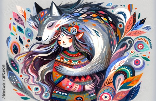 Wallpaper Mural Lazos Ancestrales: Espíritus del Lobo Torontodigital.ca