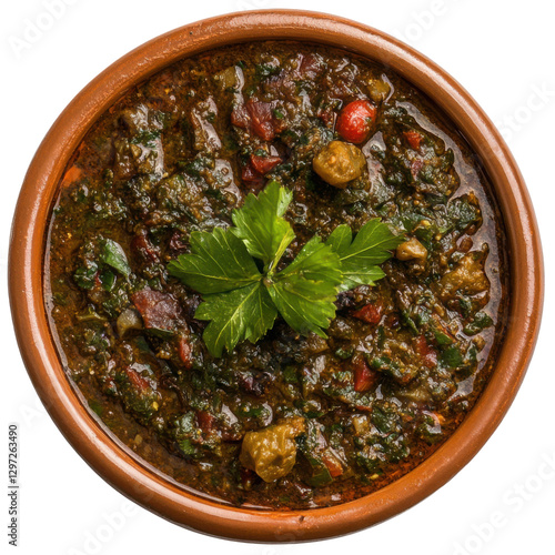 Rich and Flavorful Ghormeh Sabzi - Traditional Persian Herb Stew photo