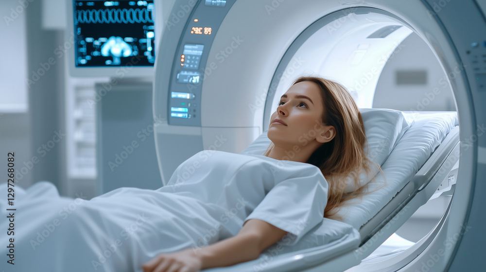 Fototapeta premium Advanced Medical Imaging in a Modern Laboratory