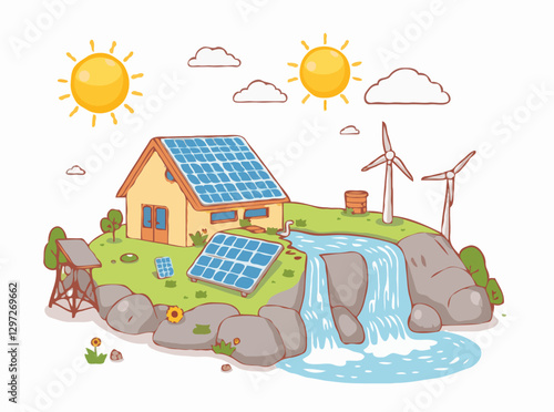 Renewable Energy Systems: Solar, Wind, and Hydroelectricity
