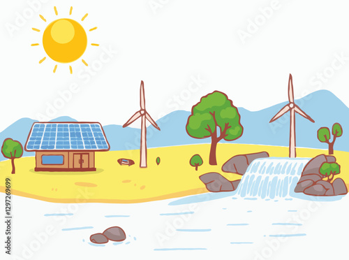 Renewable Energy Systems: Solar, Wind, and Hydroelectricity