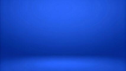 blank blue studio space interior background

